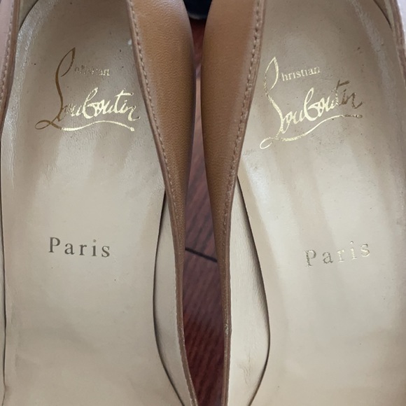 Christian loubutin open toe pumps 4” heel 39 - Picture 7 of 10